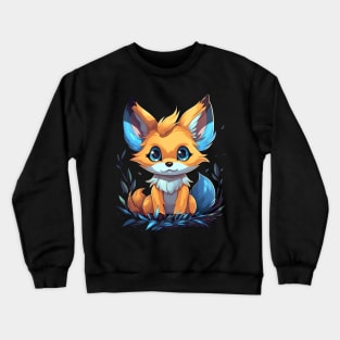 Cute Cartoon Fox Crewneck Sweatshirt